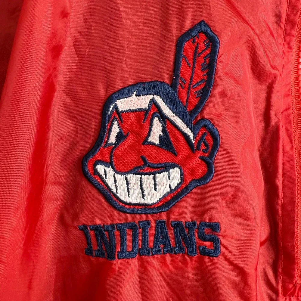 Vintage Pro‎ Player Cleveland Indians Reversible Pullover Jacket L 90s MLB Youth